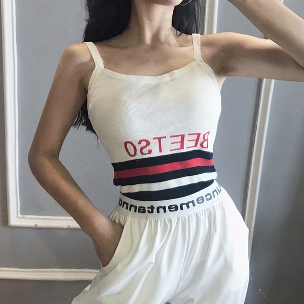 2019 summer women letter tank female casual sleeveless crop camis club camisoles ladies short, White
2019 summer women letter tank female casual sleeveless crop camis club camisoles ladies short, White