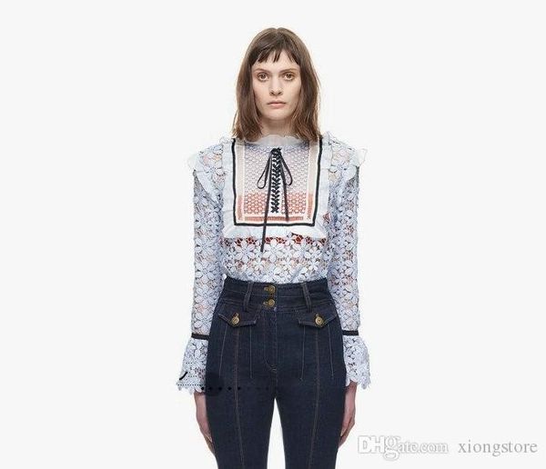 новое высокое качество автопортрет lace crochet runway топы женские блузки 2019 мода длинным рукавом белый оборками рубашки блузы camisetas, White
новое высокое качество автопортрет lace crochet runway топы женские блузки 2019 мода длинным рукавом белый оборками рубашки блузы camisetas, White