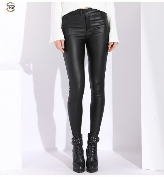 velvet women's leather pants high waist elastic slim trouser women casual skinny stretch pu leather pencil pants cotton leggings, Black;white
velvet women's leather pants high waist elastic slim trouser women casual skinny stretch pu leather pencil pants cotton leggings, Black;white