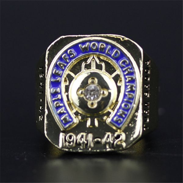1941-1942 toronto maple leafs hockey championship ring for fans with wooden box wholesale, Golden;silver
1941-1942 toronto maple leafs hockey championship ring for fans with wooden box wholesale, Golden;silver