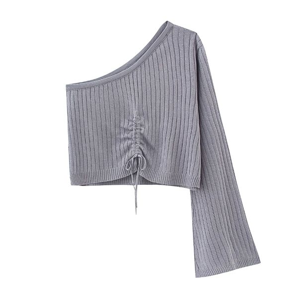 drawstring дизайн одного плеча вязание короткие свитер женщин лето 2020 мода леди с длинным рукавом пуловер crop tops sw760, White;black
drawstring дизайн одного плеча вязание короткие свитер женщин лето 2020 мода леди с длинным рукавом пуловер crop tops sw760, White;black