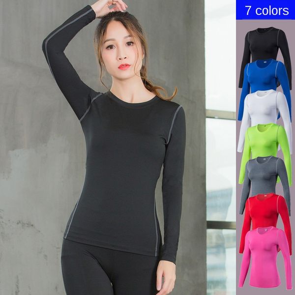 women's pro tight training long-sleeved sports fitness yoga t-shirt moisture wicking long-sleeved shirt clothes, Black;blue
women's pro tight training long-sleeved sports fitness yoga t-shirt moisture wicking long-sleeved shirt clothes, Black;blue