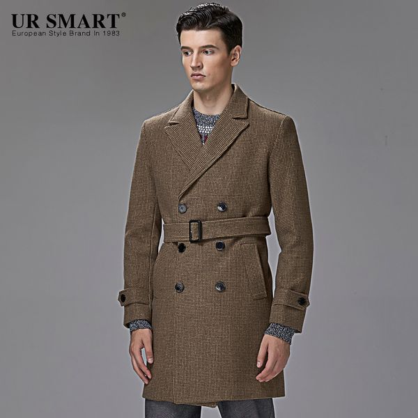 british style ursmart waist cultivate one's morality men's wool coat in long leisure men's coat, Black
british style ursmart waist cultivate one's morality men's wool coat in long leisure men's coat, Black