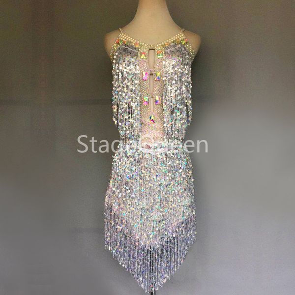 ballroom competition ladies latin dance dress fashion women sequins fringe stage standard modern perform salsa dresses, Black;red
ballroom competition ladies latin dance dress fashion women sequins fringe stage standard modern perform salsa dresses, Black;red