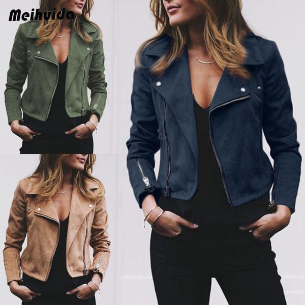 women's ladies fashion leather jacket zip up biker casual coats flight clothes, Black;brown
women's ladies fashion leather jacket zip up biker casual coats flight clothes, Black;brown