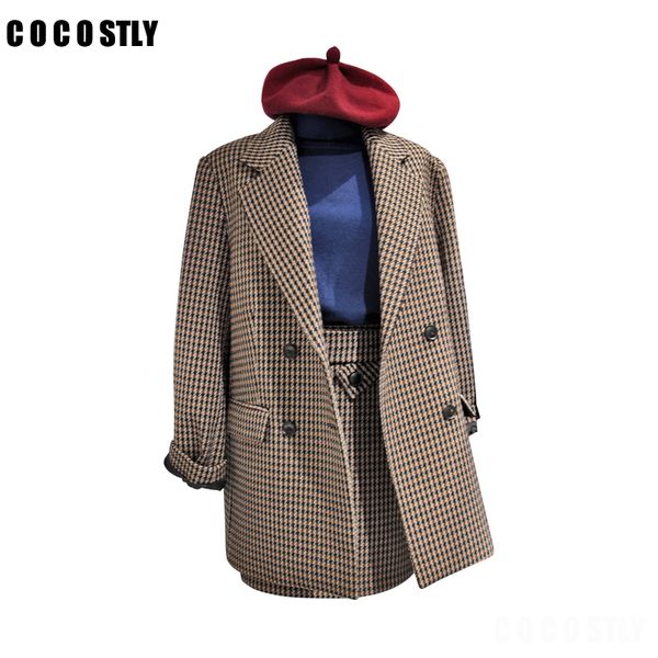 two piece set women skirt set work wear blazer + short skirt suits novelty plaid professional office lady business 2 piece sets, White;black
two piece set women skirt set work wear blazer + short skirt suits novelty plaid professional office lady business 2 piece sets, White;black