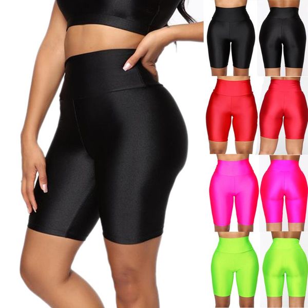 high waist neon yoga shorts women workout fitness hip training elastic spandex shorts skinny running cycling sportwear, White;red
high waist neon yoga shorts women workout fitness hip training elastic spandex shorts skinny running cycling sportwear, White;red