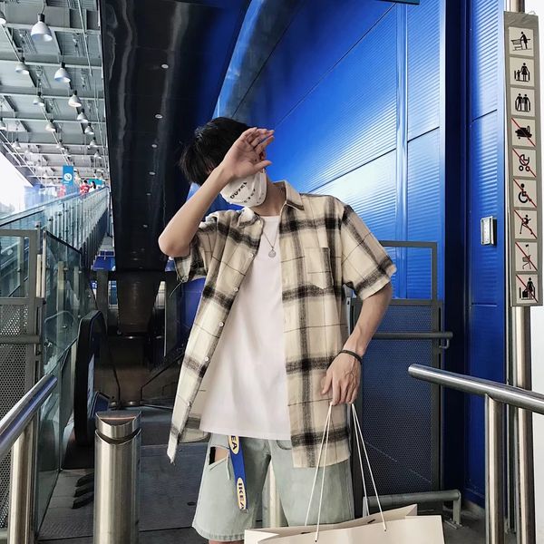 loose haruki shirt short-sleeved korean version middle-sleeved harbour wind five-sleeved shirt 2019, White;black
loose haruki shirt short-sleeved korean version middle-sleeved harbour wind five-sleeved shirt 2019, White;black
