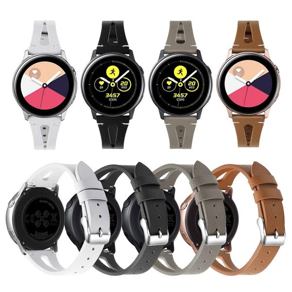 for galaxy watch active wrist watch head layer cowhide hatch genuine leather watchband, Black;brown
for galaxy watch active wrist watch head layer cowhide hatch genuine leather watchband, Black;brown