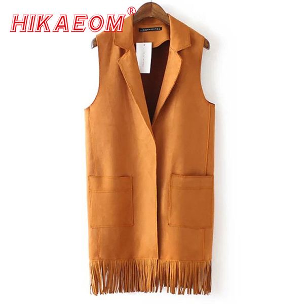sale tassels vest womens turn down collar suede vests factory price europe womens winter vest wholesale solid fringed waistcoat, Black;white
sale tassels vest womens turn down collar suede vests factory price europe womens winter vest wholesale solid fringed waistcoat, Black;white