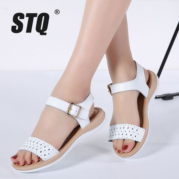 sandals stq 2021 women summer genuine leather flat cutout ankle strap female white gladiator 1807, Black
sandals stq 2021 women summer genuine leather flat cutout ankle strap female white gladiator 1807, Black