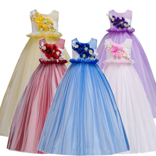 kids dress for girls wedding tulle long dresses flower girl dress elegant princess party pageant formal gown for 4-14 years, Red;yellow
kids dress for girls wedding tulle long dresses flower girl dress elegant princess party pageant formal gown for 4-14 years, Red;yellow