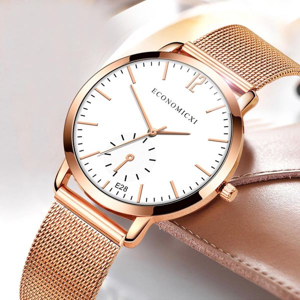 fashion casual watches womens men classic quartz stainless steel wrist watch simple small round dial bracelet bracelet watches, Slivery;brown
fashion casual watches womens men classic quartz stainless steel wrist watch simple small round dial bracelet bracelet watches, Slivery;brown