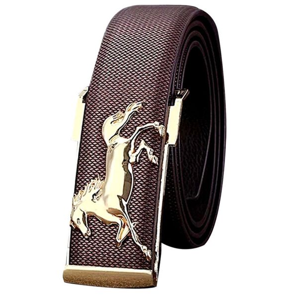 gold horse leisure leather belts strap business men's belt metal buckles belt ceinture homme casual ceinture belt men decoration, Black;brown
gold horse leisure leather belts strap business men's belt metal buckles belt ceinture homme casual ceinture belt men decoration, Black;brown
