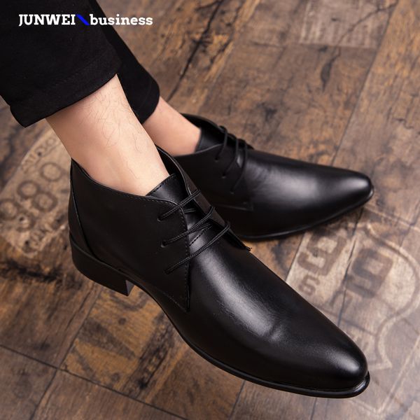 male pu leather lace-up men sewing western style lace up ankle waterproof fashion wedding party boots a4, Black
male pu leather lace-up men sewing western style lace up ankle waterproof fashion wedding party boots a4, Black