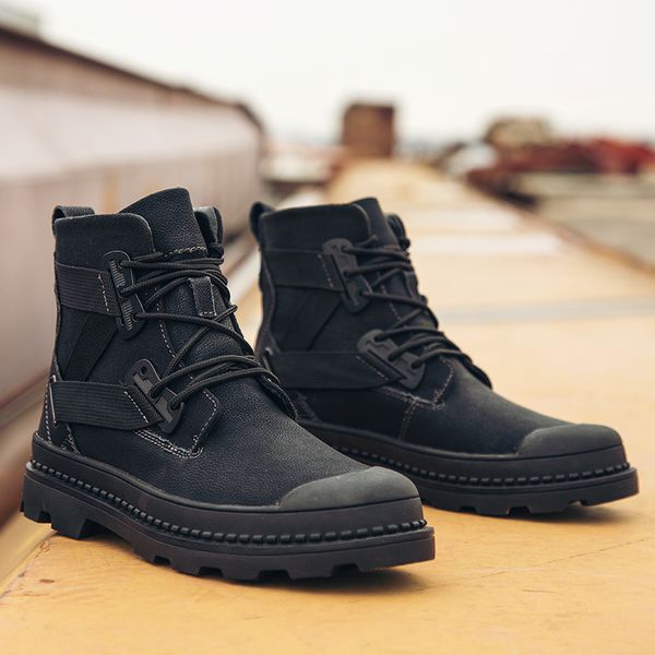 vast wave cow suede leather mens soldier ankle boot with buckle men's boot male shoes safety work boots army, Black
vast wave cow suede leather mens soldier ankle boot with buckle men's boot male shoes safety work boots army, Black