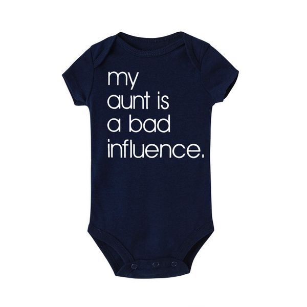 cotton newborn baby girl boy short sleeves my aunt is a bad influence funny print 2019 baby romper jumpsuit clothes baby onesie, White
cotton newborn baby girl boy short sleeves my aunt is a bad influence funny print 2019 baby romper jumpsuit clothes baby onesie, White