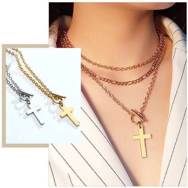 minimalist cross pendant necklaces for women lucky fortune jewelry anti allergy stainless steel gifts for her, Silver
minimalist cross pendant necklaces for women lucky fortune jewelry anti allergy stainless steel gifts for her, Silver