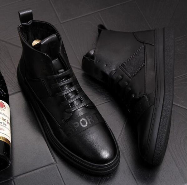 2020 increaseing high men's shoes leather punk hip hop shoes sneakers men's casual flats loafers ankle boots zapatillas hombre, Black
2020 increaseing high men's shoes leather punk hip hop shoes sneakers men's casual flats loafers ankle boots zapatillas hombre, Black