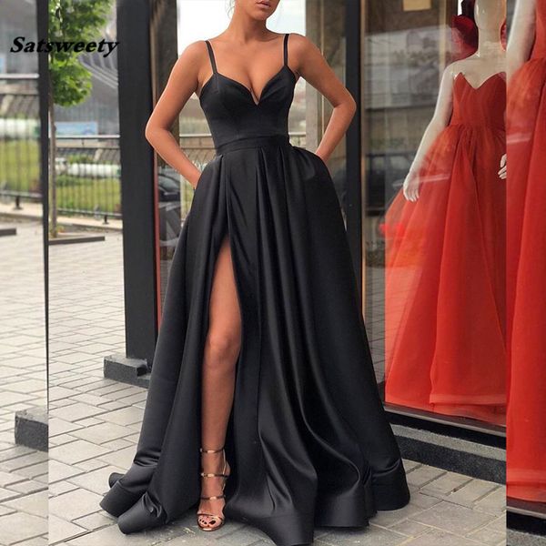 2019 black prom dre e with pocket ide lit traple atin elegant long evening party gown wine red women formal dre y19042701 
2019 black prom dre e with pocket ide lit traple atin elegant long evening party gown wine red women formal dre y19042701