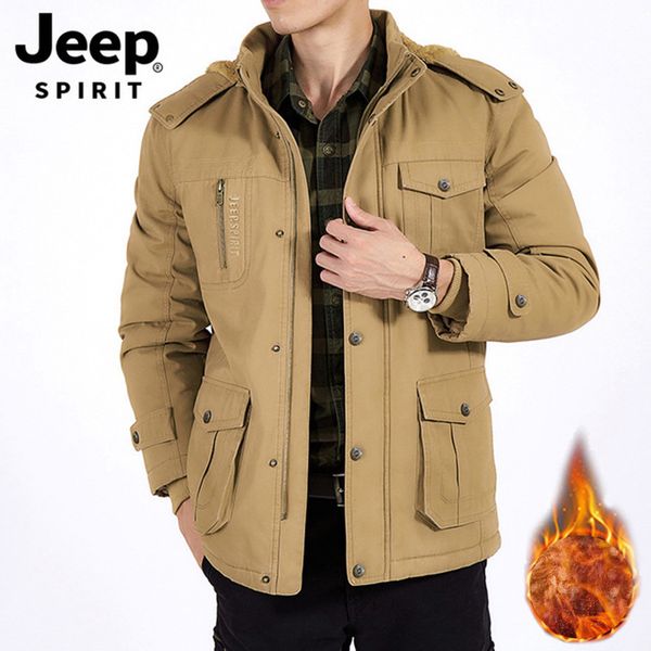 spirit winter parka jacket men casual hooded collar windbreaker thick warm winter coat men fleece wool liner parka hombre, Tan;black
spirit winter parka jacket men casual hooded collar windbreaker thick warm winter coat men fleece wool liner parka hombre, Tan;black