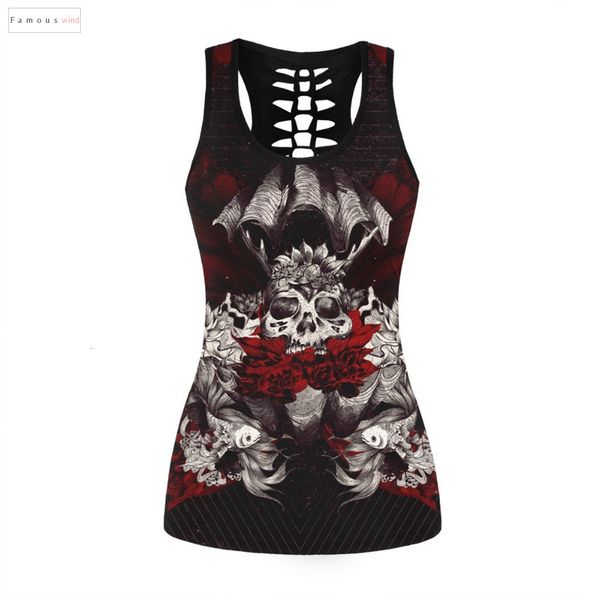 3d skull printed black sleeveless hollow out o neck casual tank short vest female bodybuilding fitness sporting shirts, White
3d skull printed black sleeveless hollow out o neck casual tank short vest female bodybuilding fitness sporting shirts, White