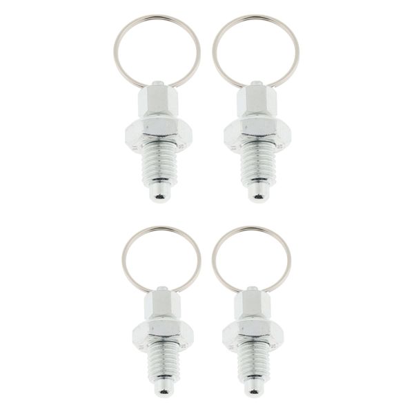4pcs stainless steel non lock-out indexing plunger with pull ring m12+m10 
4pcs stainless steel non lock-out indexing plunger with pull ring m12+m10