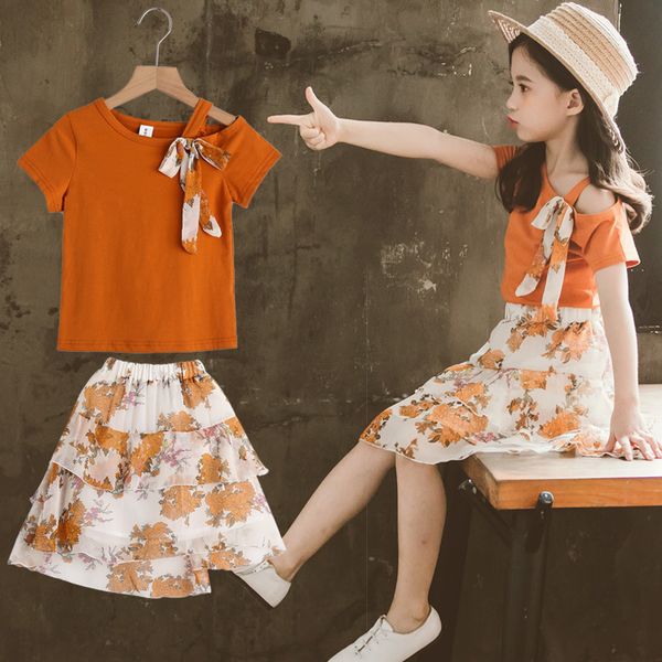 girls clothes set 2020 summer baby girls stylish clothes korean drop shoulder t-shirt+skirt outfits 3-12 y kids tracksuit, White
girls clothes set 2020 summer baby girls stylish clothes korean drop shoulder t-shirt+skirt outfits 3-12 y kids tracksuit, White
