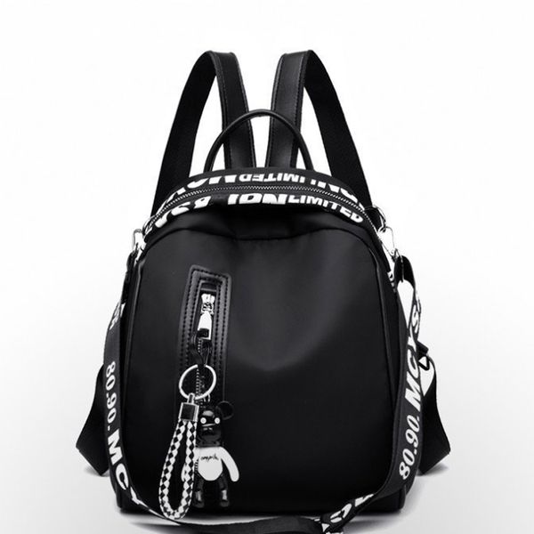 2019 casual oxford backpack women black waterproof nylon school bags for teenage girls fashion travel tote backpack
2019 casual oxford backpack women black waterproof nylon school bags for teenage girls fashion travel tote backpack