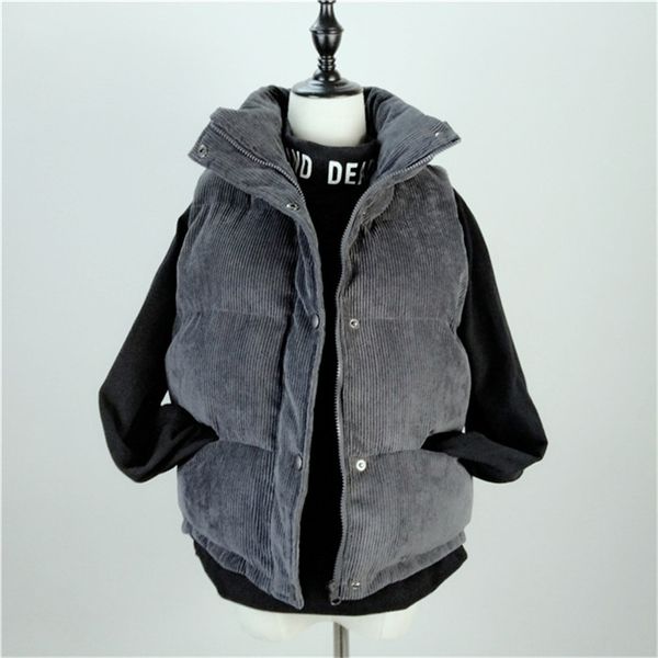 new autumn winter fashion women thick vest coat warm short sleeveless waistcoat corduroy cotton jacket vests female parkas s1228, Black;white
new autumn winter fashion women thick vest coat warm short sleeveless waistcoat corduroy cotton jacket vests female parkas s1228, Black;white