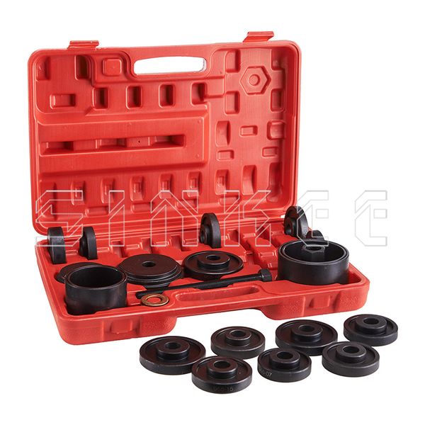 23pcs fwd front wheel drive bearing press kit removal adapter puller pulley tool kit w/case sk1084
23pcs fwd front wheel drive bearing press kit removal adapter puller pulley tool kit w/case sk1084