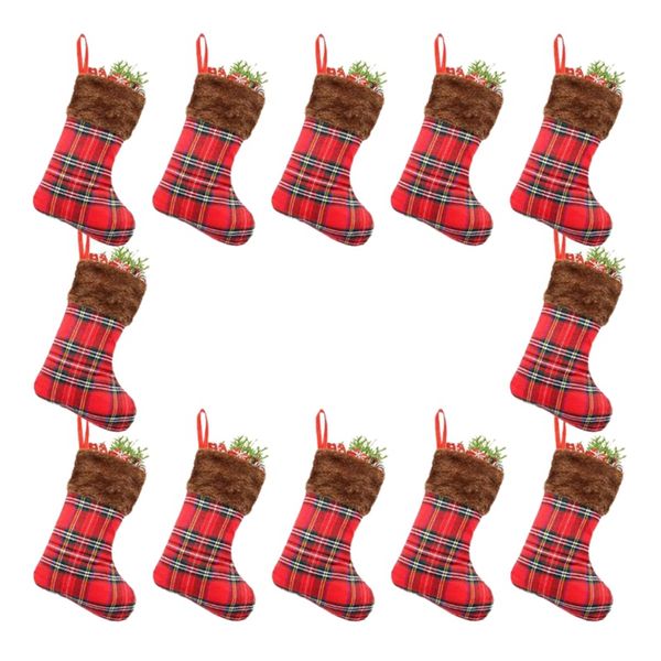 christmas stockings 12 pack, small rustic plaid faux fur xmas tree decorations bulk, gift card holders cash bags holiday treats
christmas stockings 12 pack, small rustic plaid faux fur xmas tree decorations bulk, gift card holders cash bags holiday treats