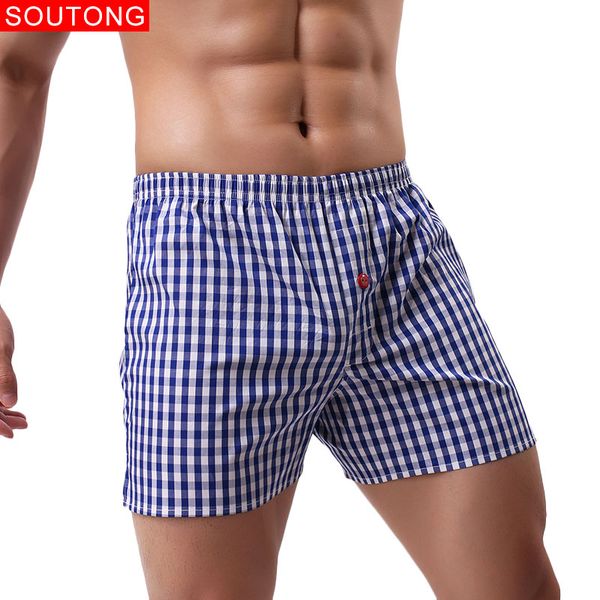soutong men's underwear classic plaid boxers shorts cotton soft trunks loose men underpants homens cueca boxer man pants wfk03, Black;white
soutong men's underwear classic plaid boxers shorts cotton soft trunks loose men underpants homens cueca boxer man pants wfk03, Black;white