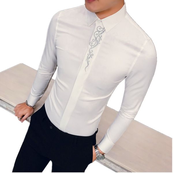 подросток мужская вышитая рубашка с длинным рукавом мода повседневная рубашка мужчины черный красный синий рубашки slim fit camisa masculina, White;black
подросток мужская вышитая рубашка с длинным рукавом мода повседневная рубашка мужчины черный красный синий рубашки slim fit camisa masculina, White;black