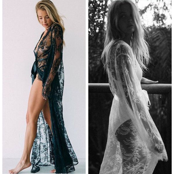 women lace hollow crochet swimwear bikini long sleeve cover up beach dress sarongs kaftan
women lace hollow crochet swimwear bikini long sleeve cover up beach dress sarongs kaftan