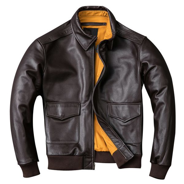 men's leather & faux 2021 brown men usaf pilot jacket plus size 4xl genuine thick cowhide russian loose, Black
men's leather & faux 2021 brown men usaf pilot jacket plus size 4xl genuine thick cowhide russian loose, Black