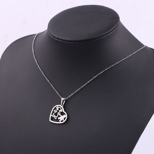 new gold hollow mom son mother in heart necklace pendant stainless steel chain necklaces family love accessories jewelry gift, Silver
new gold hollow mom son mother in heart necklace pendant stainless steel chain necklaces family love accessories jewelry gift, Silver