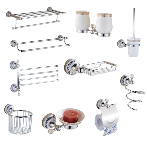 european silver crystal bathroom hardware set chrome finish ceramic plate antique bathroom accessories hanging suit ax09
european silver crystal bathroom hardware set chrome finish ceramic plate antique bathroom accessories hanging suit ax09