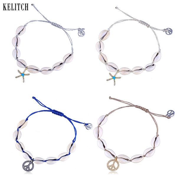 kelitch seashell cowrie beaded bracelets opal starfish & peace charm bracelets friendship strand cuff bracelet for women jewelry, Black
kelitch seashell cowrie beaded bracelets opal starfish & peace charm bracelets friendship strand cuff bracelet for women jewelry, Black
