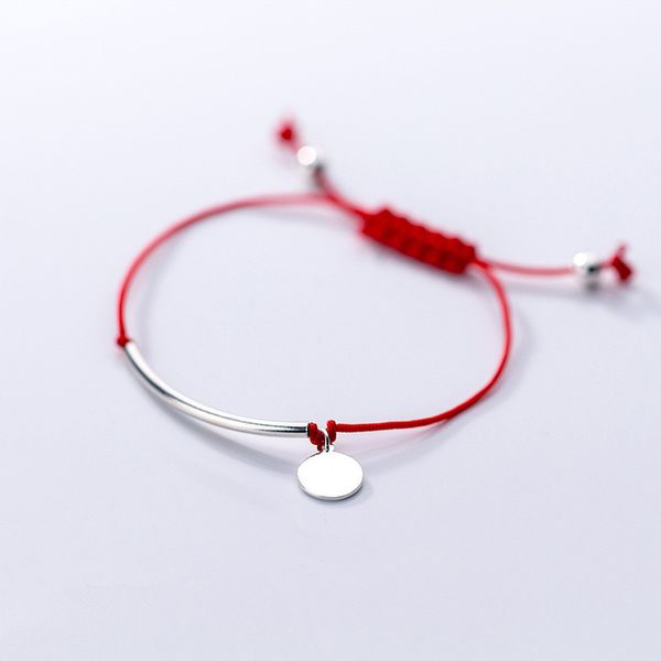 100% real. 925 sterling silver jewelry red cord with lucky round coin &straight arch bar chain with chain bracelet handmade s774, Black
100% real. 925 sterling silver jewelry red cord with lucky round coin &straight arch bar chain with chain bracelet handmade s774, Black