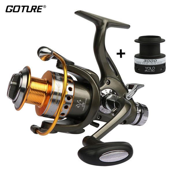goture spinning fishing reel double drag wheel metal spool carp reel 5.2:1 3000-6000 saltwater freshwater fishing tackle
goture spinning fishing reel double drag wheel metal spool carp reel 5.2:1 3000-6000 saltwater freshwater fishing tackle