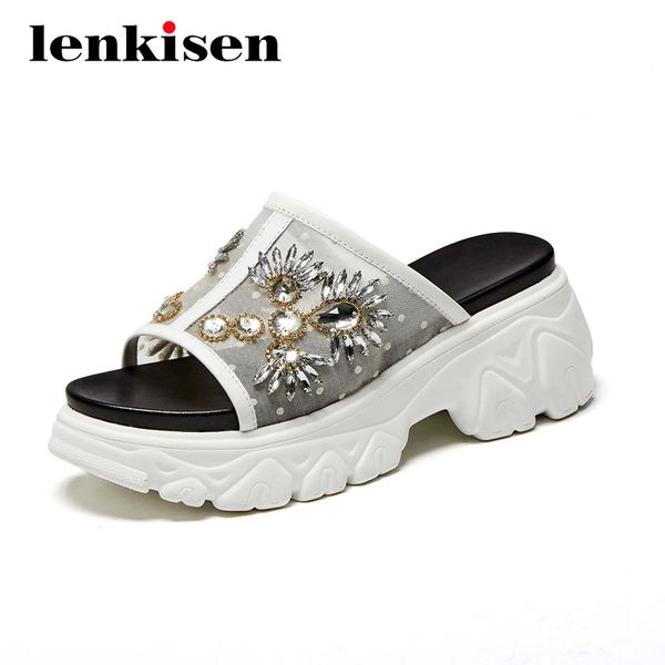 lenkisen new arrival leisure crystal decorations sunscreen beauty lady dress peep toe high heel maiden summer sandals women l31, Black
lenkisen new arrival leisure crystal decorations sunscreen beauty lady dress peep toe high heel maiden summer sandals women l31, Black