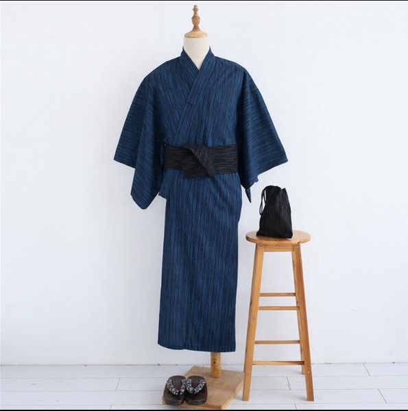 japanese kimono men bathrobe bamboo cotton robe, Black;brown
japanese kimono men bathrobe bamboo cotton robe, Black;brown