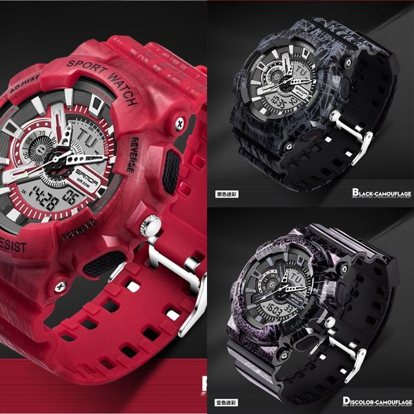 sanda/ sunda 799 camouflage multifunctional luminous luminous electronic electronic waterproof sports watch couple watch, Blue
sanda/ sunda 799 camouflage multifunctional luminous luminous electronic electronic waterproof sports watch couple watch, Blue