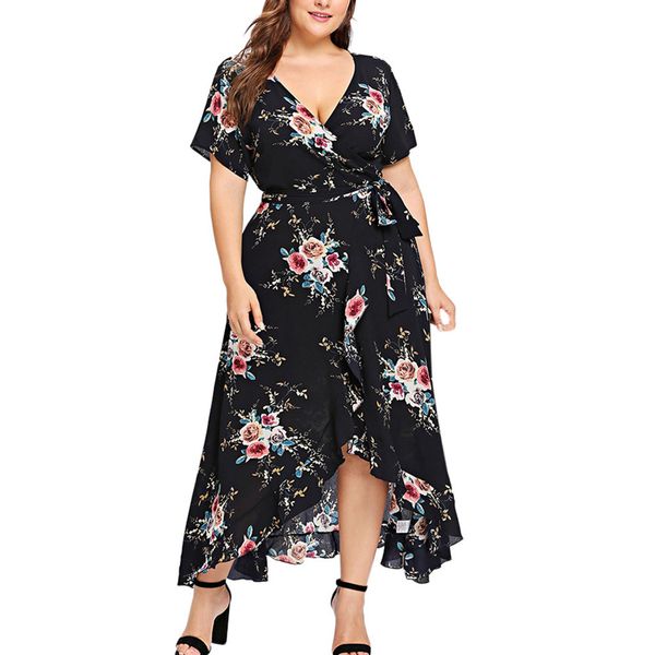 plus size summer party dress women vintage floral print short sleeve boho dresses women clothes 2019 elegant long dress, Black;gray
plus size summer party dress women vintage floral print short sleeve boho dresses women clothes 2019 elegant long dress, Black;gray