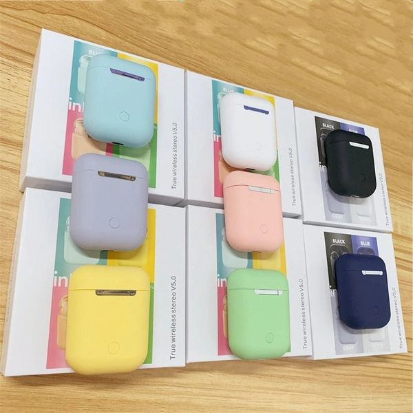 

Candy color inpod bluetooth earphone 5 0 wirele headphon port earbud head et with mic for iphone xiaomi huawei pk i10 i 12 tw