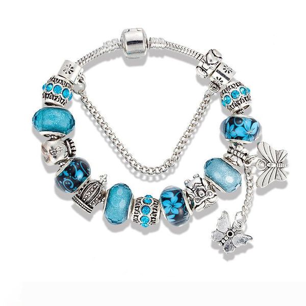 charm bracelet 925 silver bracelets for women royal crown beads butterfly and owl and flower charms diy jewelry christmas gift, Golden;silver
charm bracelet 925 silver bracelets for women royal crown beads butterfly and owl and flower charms diy jewelry christmas gift, Golden;silver