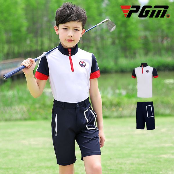 pgm boys training clothing sets summer breathable short sleeved t shirt teenager pocket shorts confortable golf apparel d0783, Black;blue
pgm boys training clothing sets summer breathable short sleeved t shirt teenager pocket shorts confortable golf apparel d0783, Black;blue