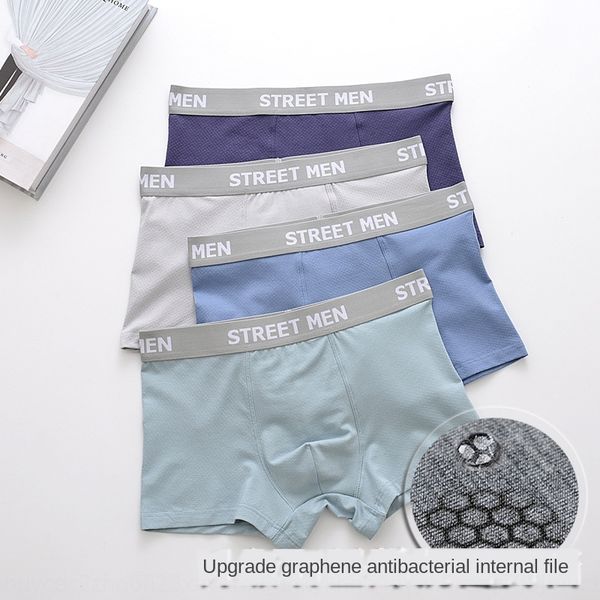 men's boxer underwear youth trend graphene antibacterial crotch modal mesh boxer boys underpants underpants, Black;white
men's boxer underwear youth trend graphene antibacterial crotch modal mesh boxer boys underpants underpants, Black;white