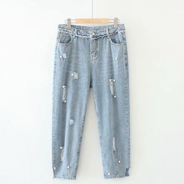 plus size xl-4xl women korean all-match blue jeans high waist oversized denim trousers
plus size xl-4xl women korean all-match blue jeans high waist oversized denim trousers